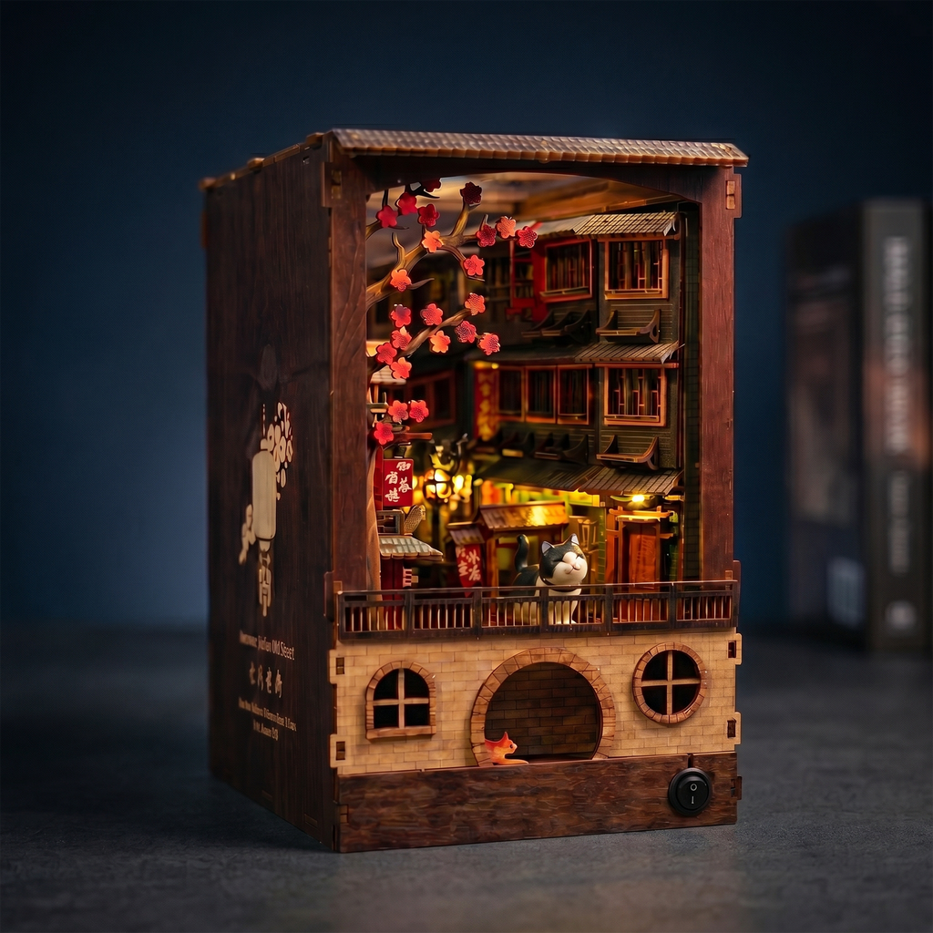 Jiufen Old Street DIY LED book nook kit — view 2