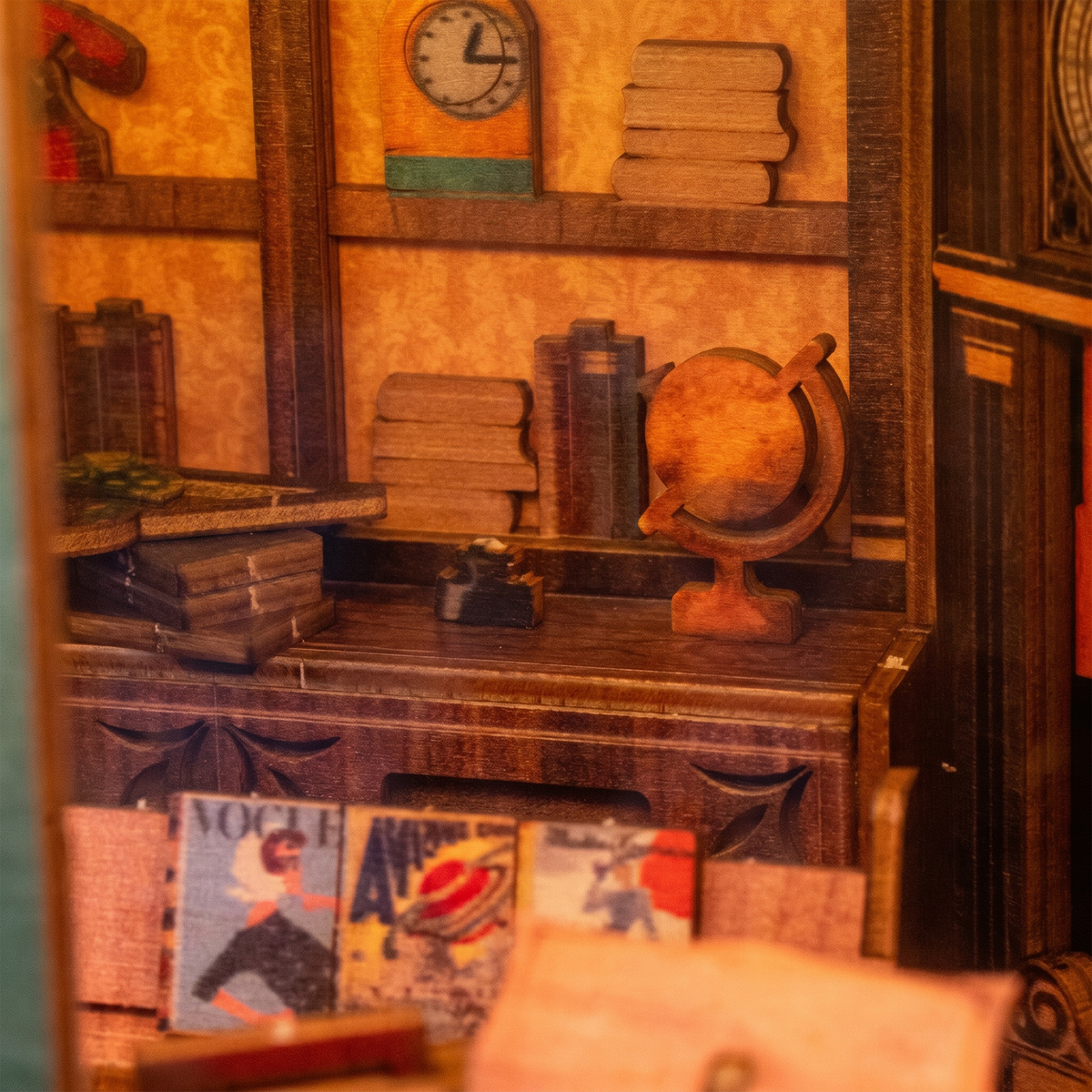 Old Bookstore Book Nook Kit — LED DIY book nook kit, view 6