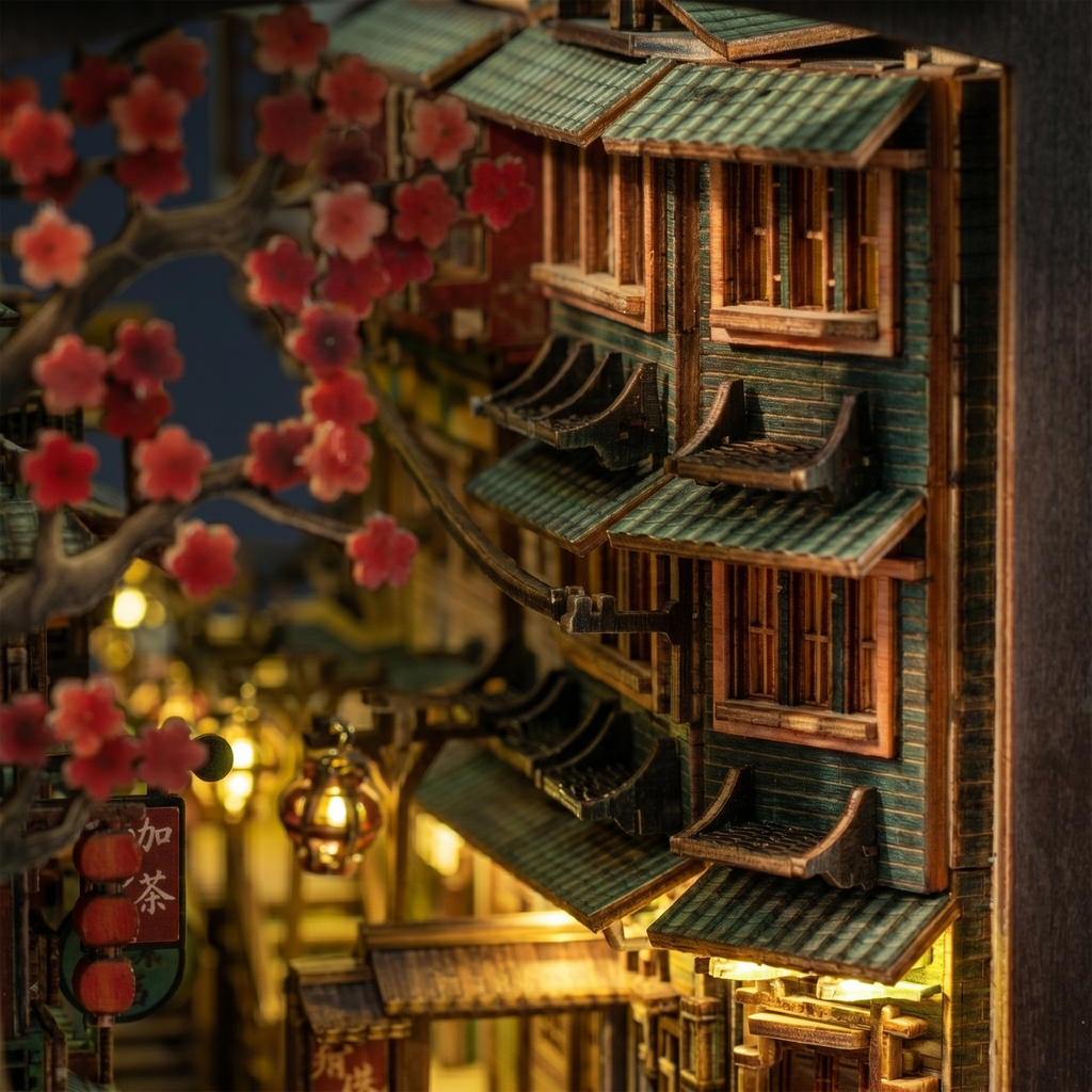 Jiufen Old Street DIY LED book nook kit — view 8