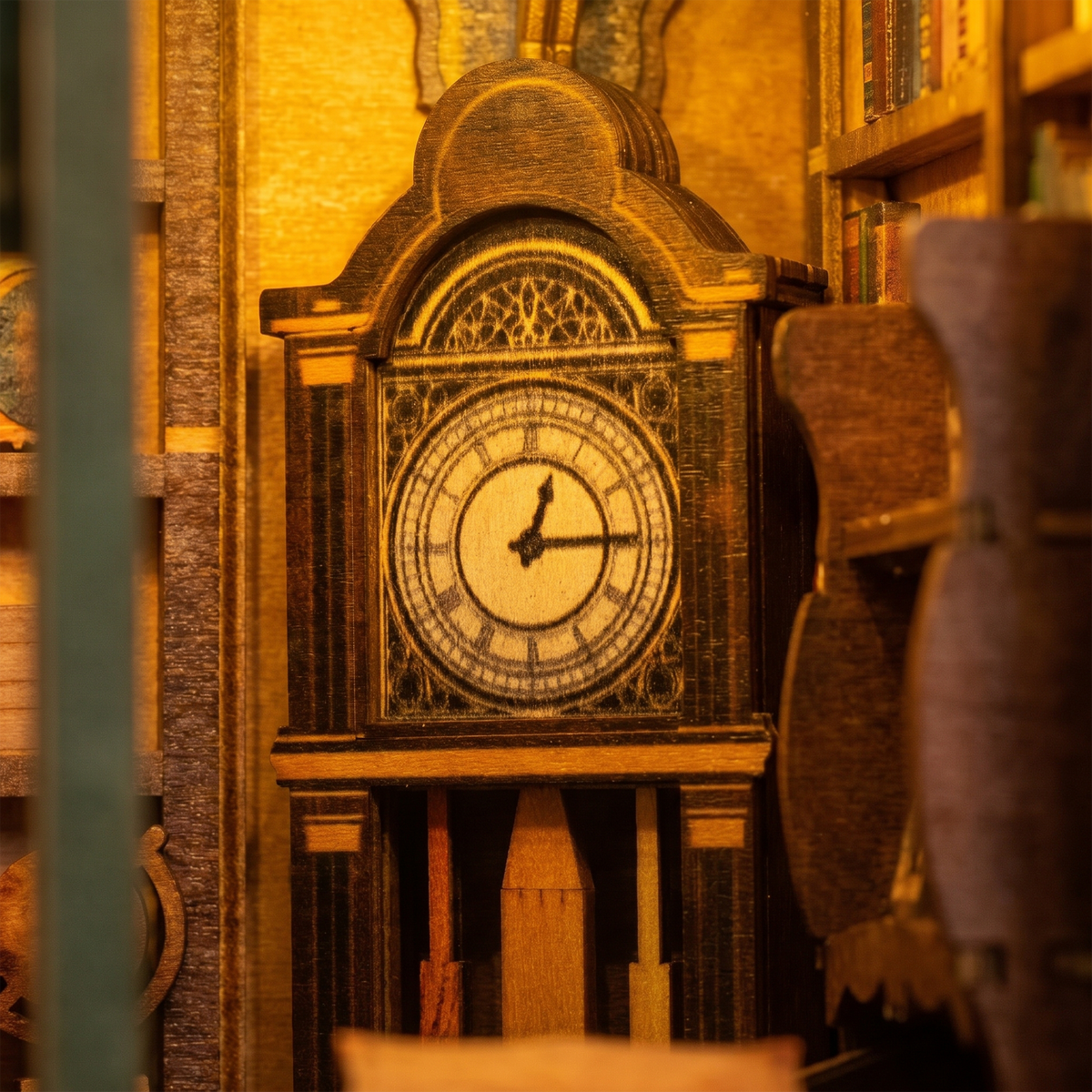 Old Bookstore Book Nook Kit — LED DIY book nook kit, view 8