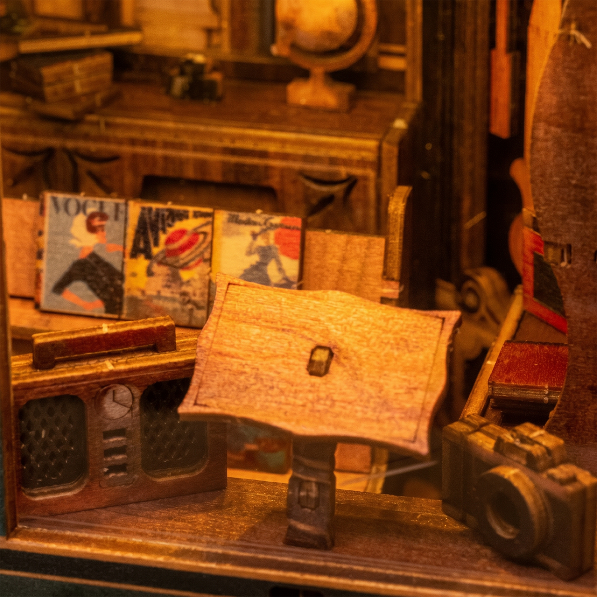 Old Bookstore Book Nook Kit — LED DIY book nook kit, view 9