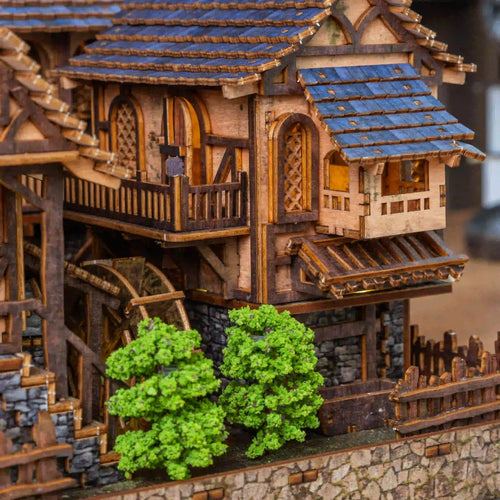 Heartbrook medieval European village DIY LED book nook kit — view 2