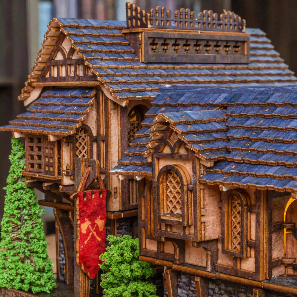 Heartbrook medieval European village DIY LED book nook kit — view 5