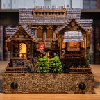 Heartbrook medieval European village DIY LED book nook kit — view 1