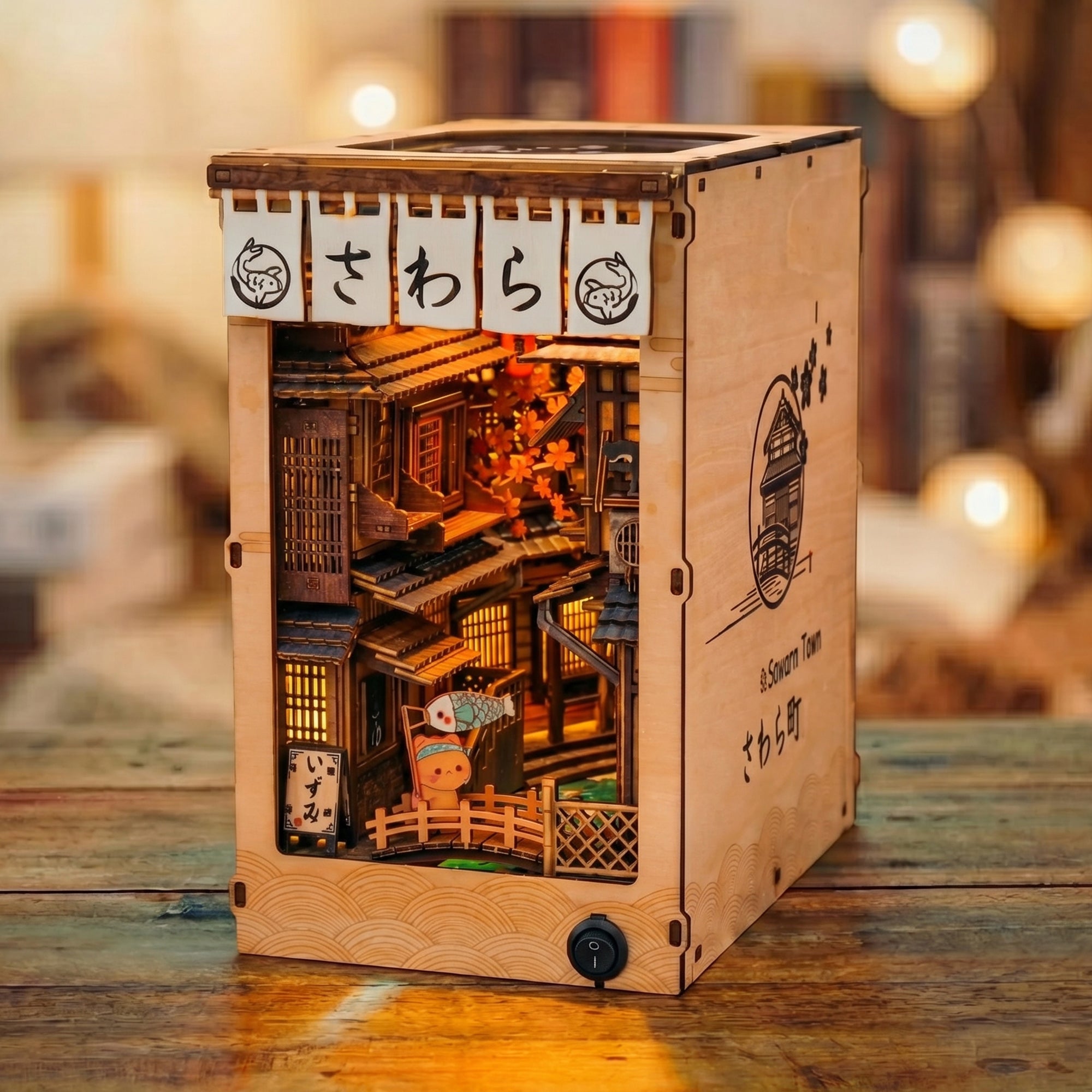 Sawara Town DIY LED Book Nook Kit | Japan Edo Village