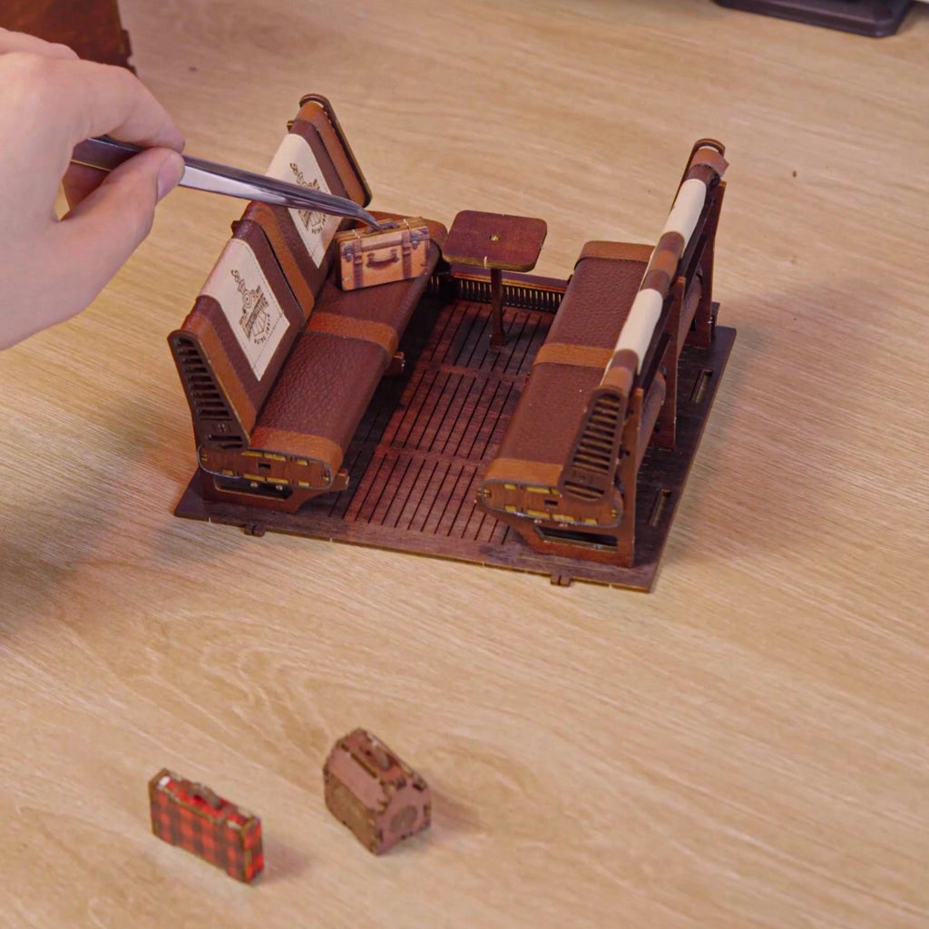 1940s Train Cabin DIY LED book nook kit — view 9