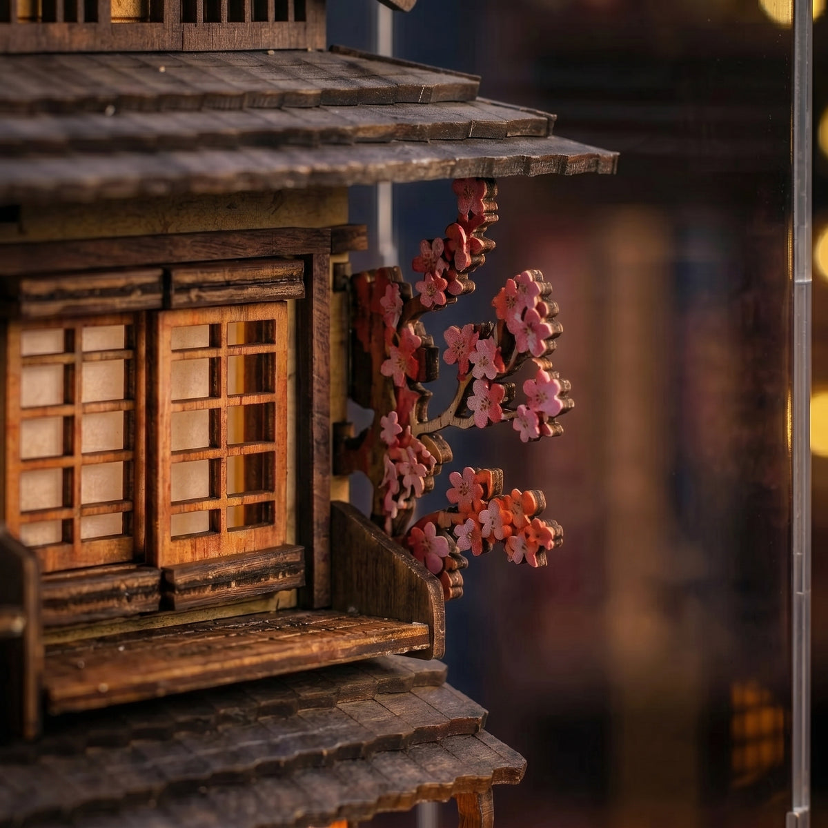 WDC Kit maison de poupée 3D de style japonais avec meubles à monter WDC Kit maison de poupée 3D de style japonais avec meubles à monter