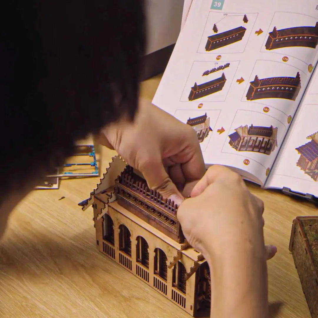Heartbrook medieval European village DIY LED book nook kit — view 9